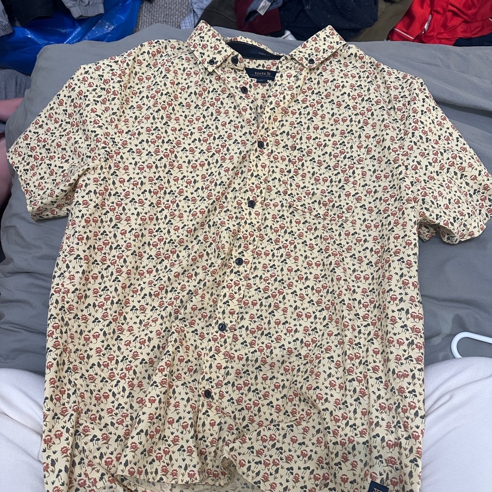 Roark L Floral Print Men's Shirt RN 140561